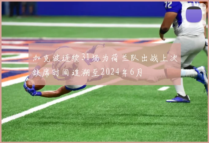 加克波连续31场为荷兰队出战上次缺席时间追溯至2024年6月